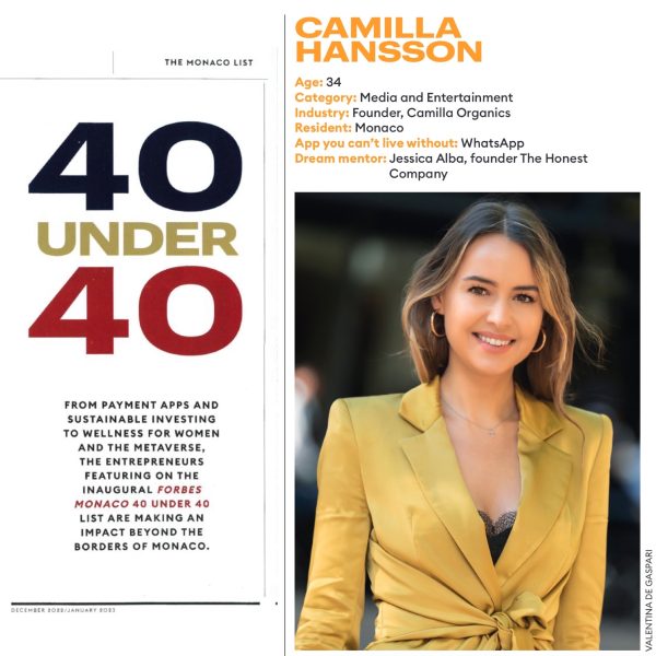 Forbes 40 under 40 Camilla Hansson